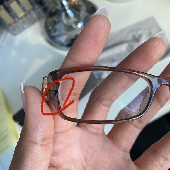 Pinkish Brown Prescription Gucci Glasses + Case - Picture 7 of 10